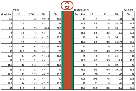 men's gucci shoe size chart|gucci size conversion chart.